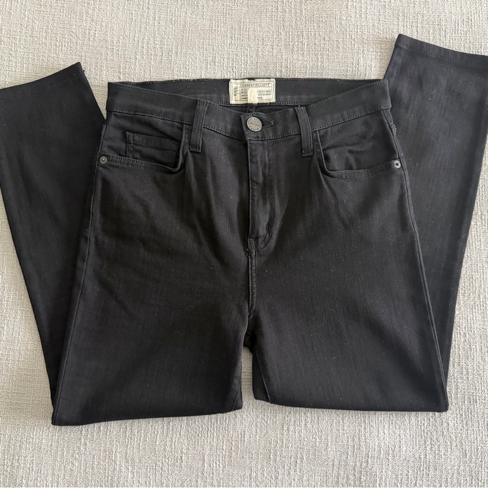 Current/Elliott Women's Black ankle Skinny Jeans